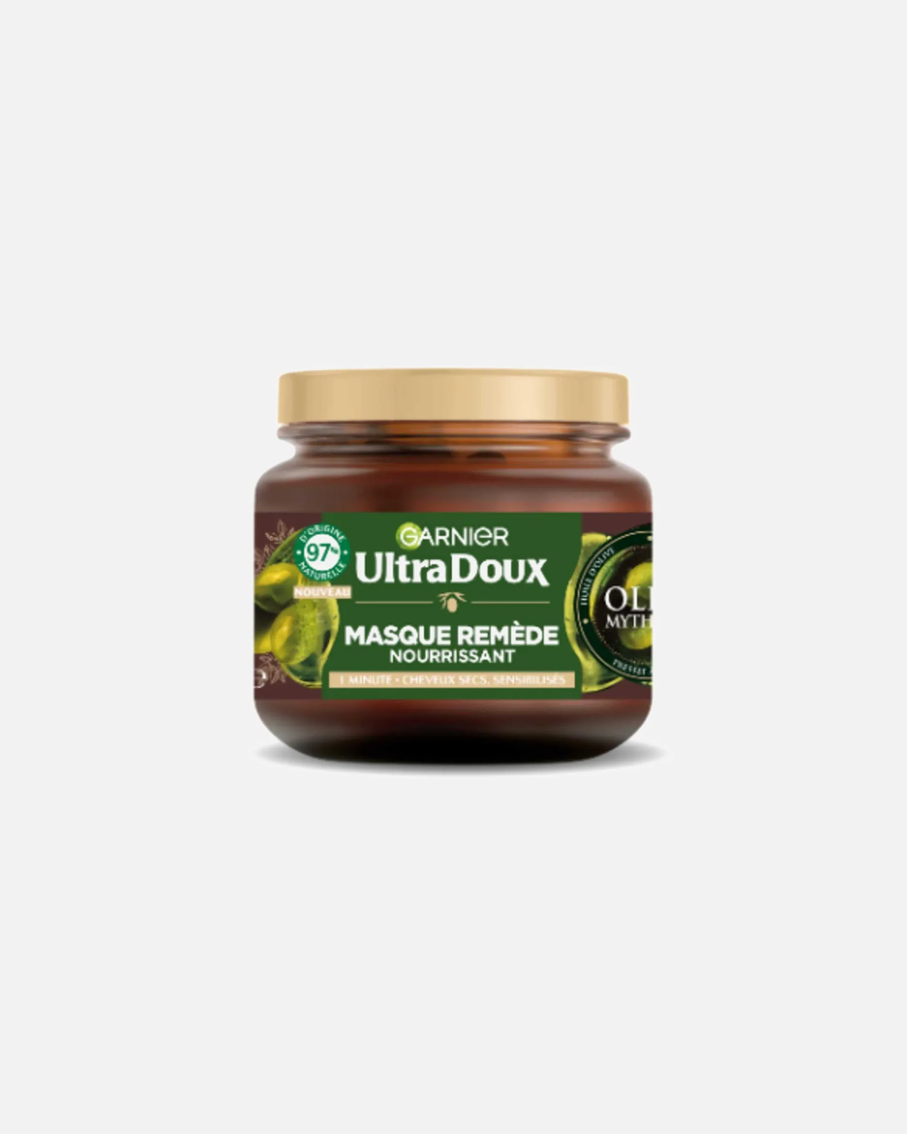 Garnier Masque à l'huile d'olive vierge pour cheveux dessechés et sensibilisés