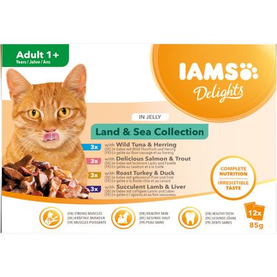 IAMS Delights Voksen – Land & Sea Kollektion