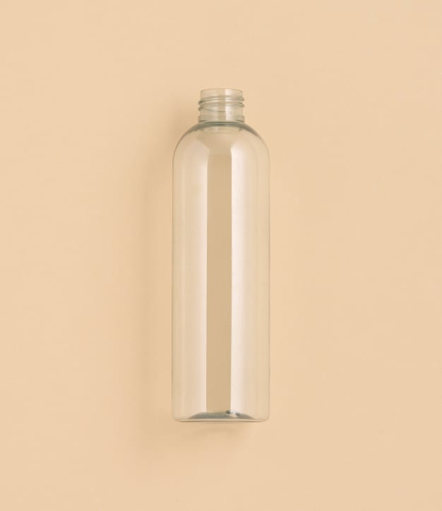 Flacon RPET sans bouchage 250 ml 24/410 Transparent