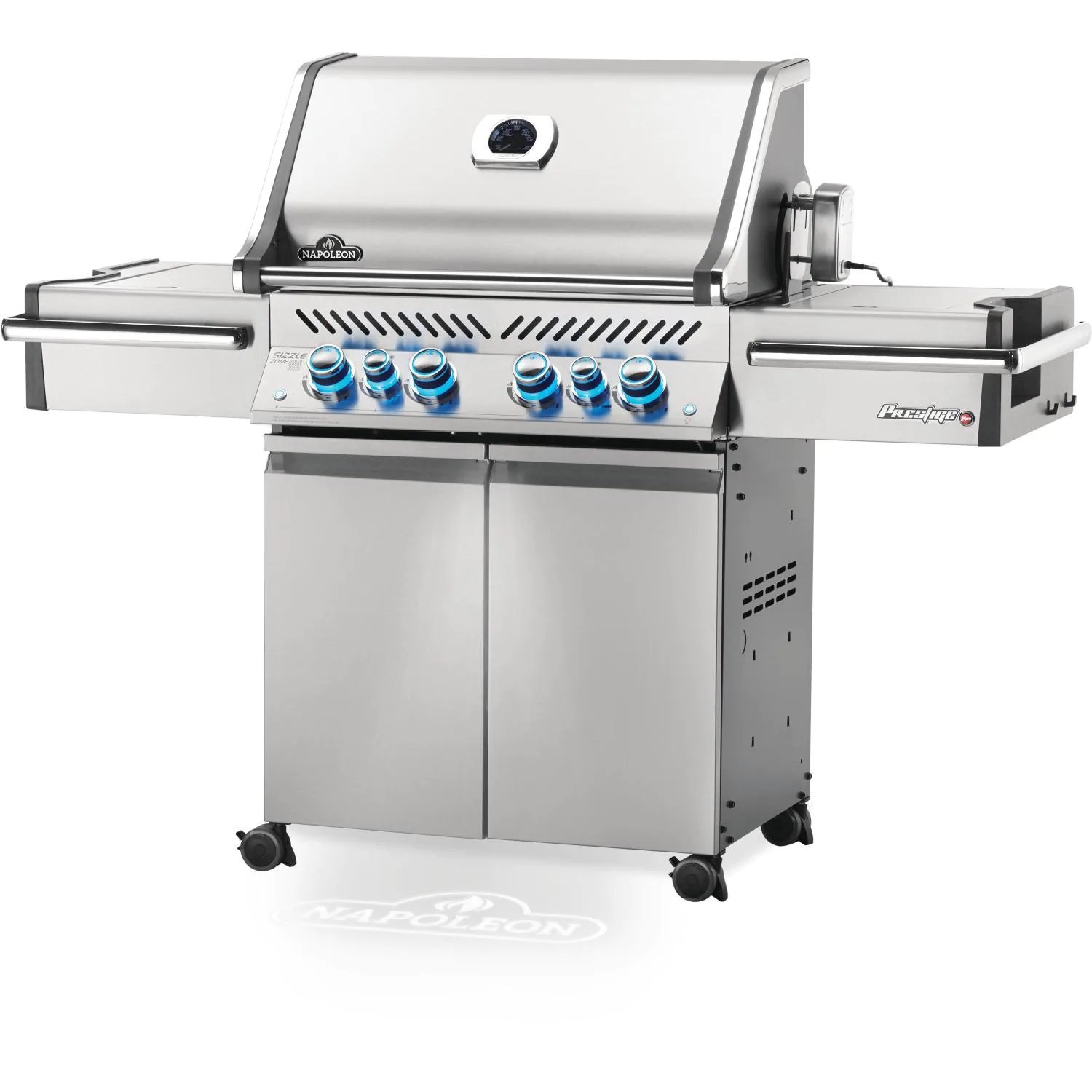 Grill propanowy Napoleon Prestige PRO 500 z tylnym i bocznym palnikiem podczerwieni oraz zestawem rożna - PRO500RSIBPSS-3