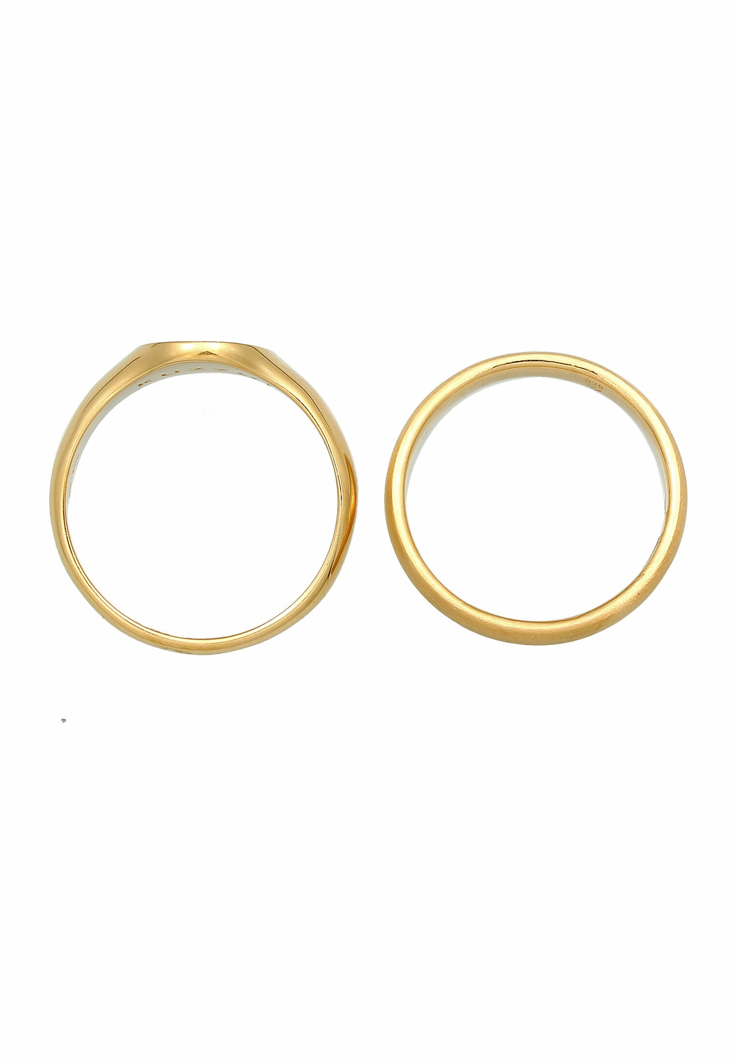 KUZZOI Bague de signalisation pour homme - Ensemble de bagues de base à tendance minimale en argent sterling 925