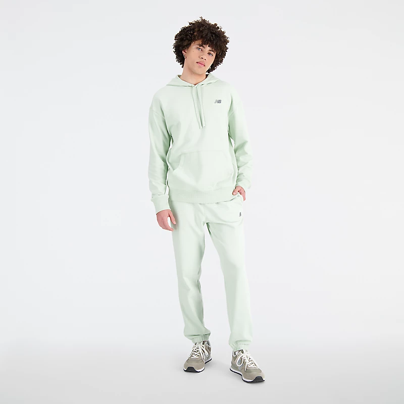 Moletom com capuz unissex em tecido French Terry Uni-ssentials - SILVER MOSS