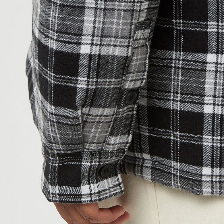 Wattierte karierte Hemdjacke