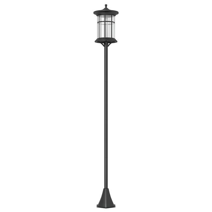 Outsunny outdoor solar floor lamp - LED lamp - cool white light - 6000K - height 184 cm - black