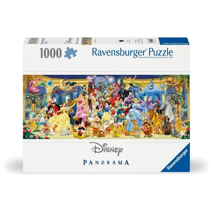 Puzzle 1000 pièces photo de groupe Disney, Panorama, Adultes et enfants dès 14 ans, 12000444, Ravensburger
