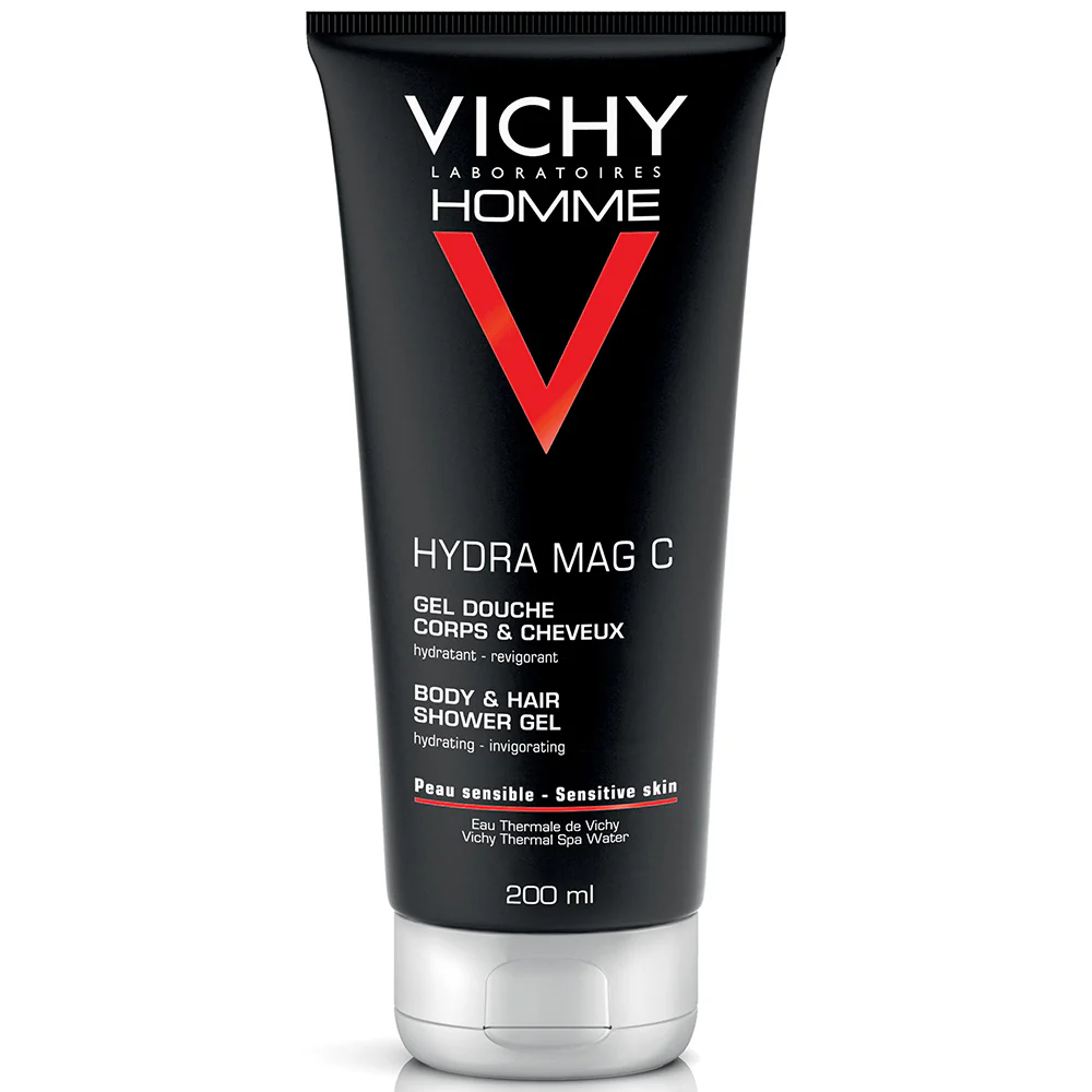 Vichy Homme Homme Hydra Mag C Gel doccia corpo e capelli - Bagno e Doccia, Trattamento per Capelli, Shampoo Uso Frequente