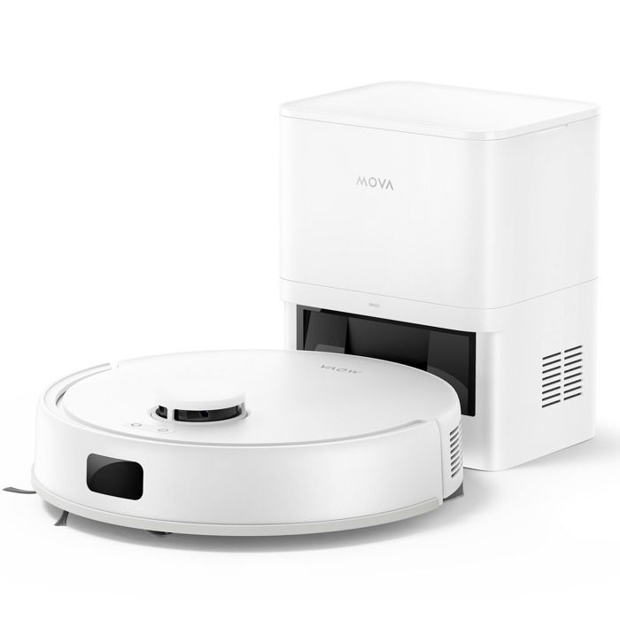 Robot aspirador MOVA - E20 Plus - Succión de 5000 Pa - Navegación LDS - Vaciado automático