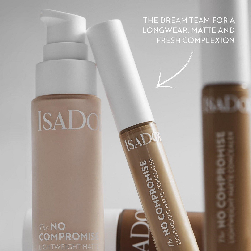 Isadora Foundation No Compromise lagani, mat puder - 30 ml