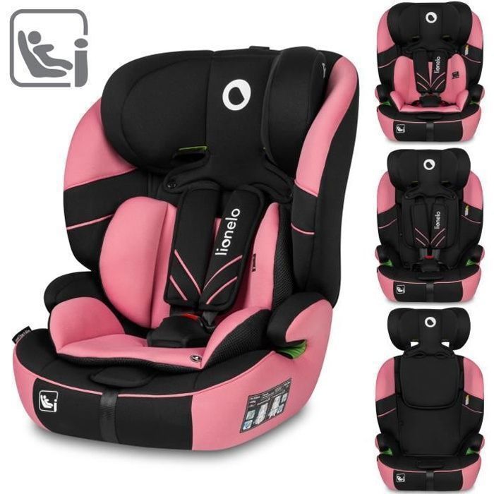 Siège auto évolutif LIONELO Levi One i-Size - Rosa - 76-150 cm - Gruppo 1/2/3