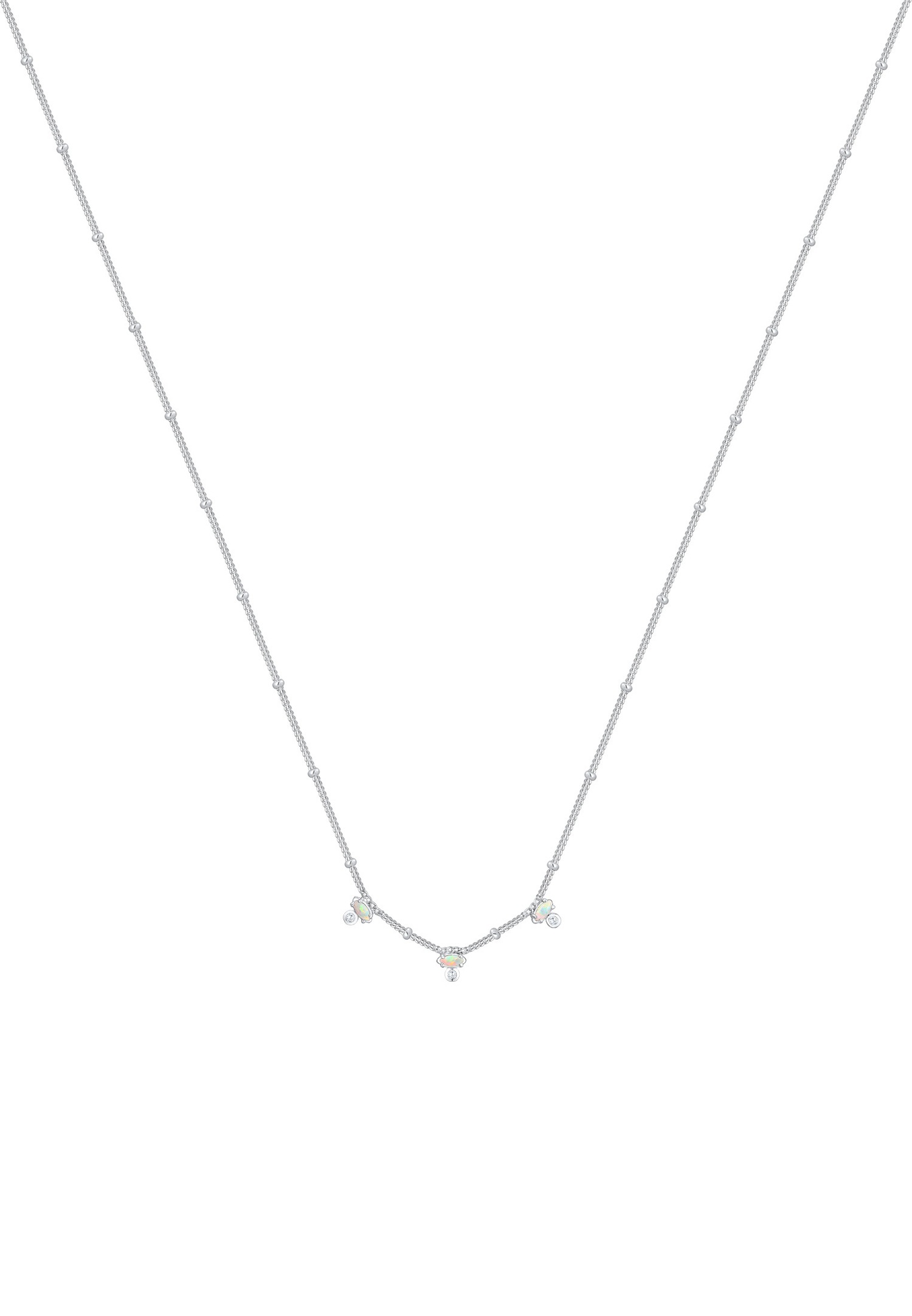 Elli Vintage Synthetischer Opal Zirkonia 925er Silber