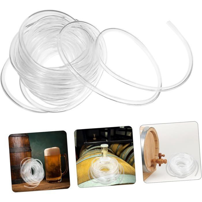 10 meter flexibele PVC-slang voor hoge druk – Duurzame slang voor thuisbrouwen en bierdistributieset, binnendiameter 5x7 mm