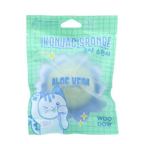 Konjacová špongia s aloe vera Špongie na odličovanie