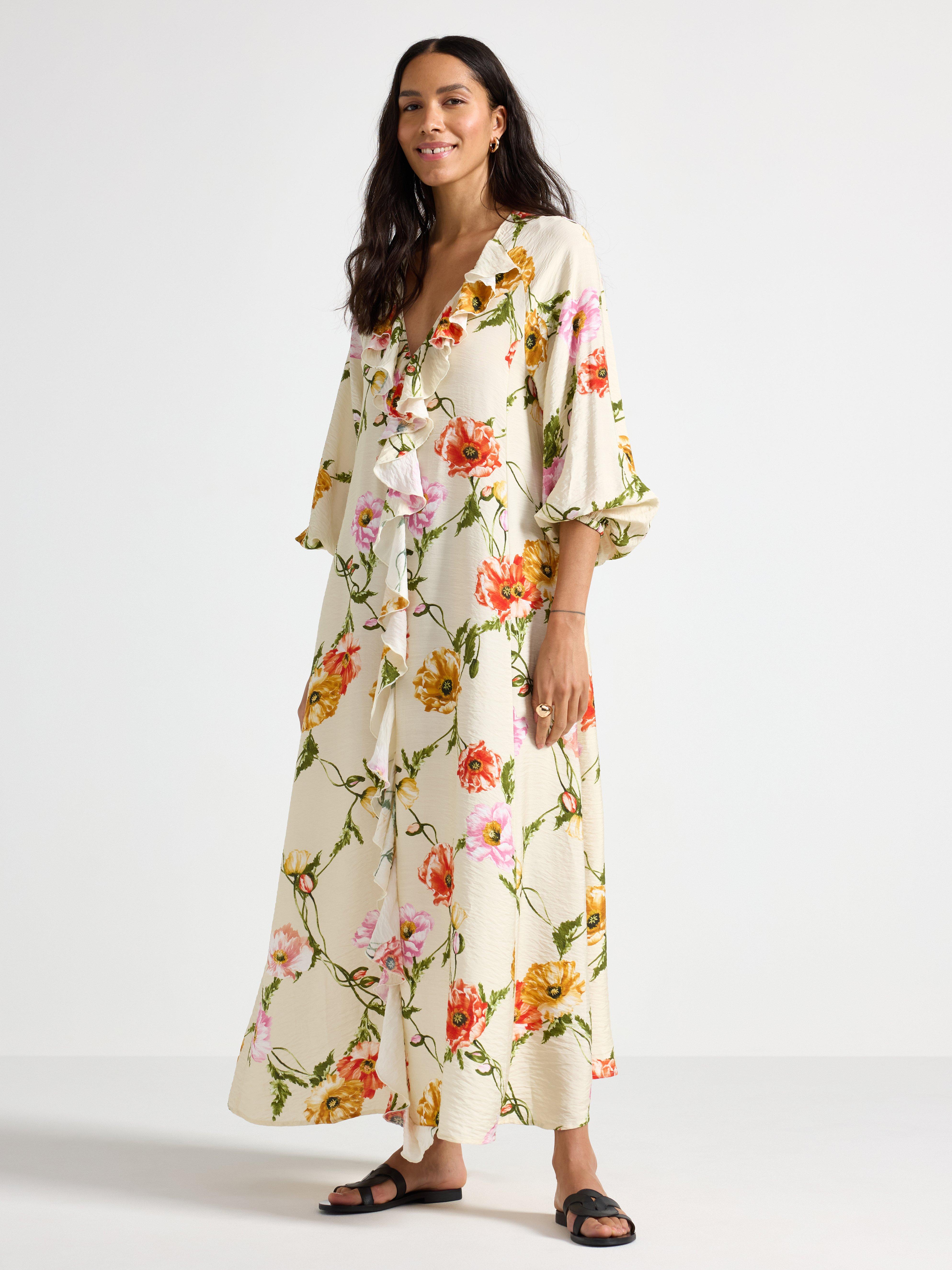 Maxikjole Off white