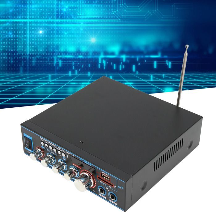 Garosa Mini BT digitale versterker, EU-stekker, 2 kanalen, volumeregeling, projectorgeluid, 220V