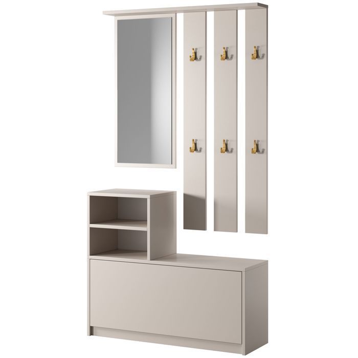 Conjunto de recibidor con espejo - YESFIR - 85 cm - cachemir