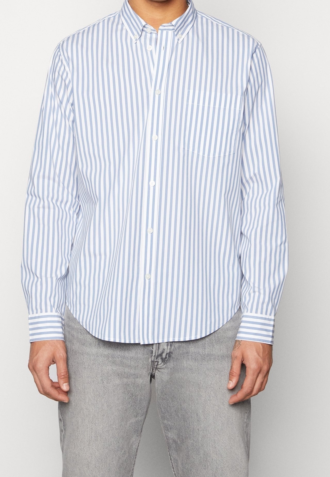 Camicia minimal - azzurra