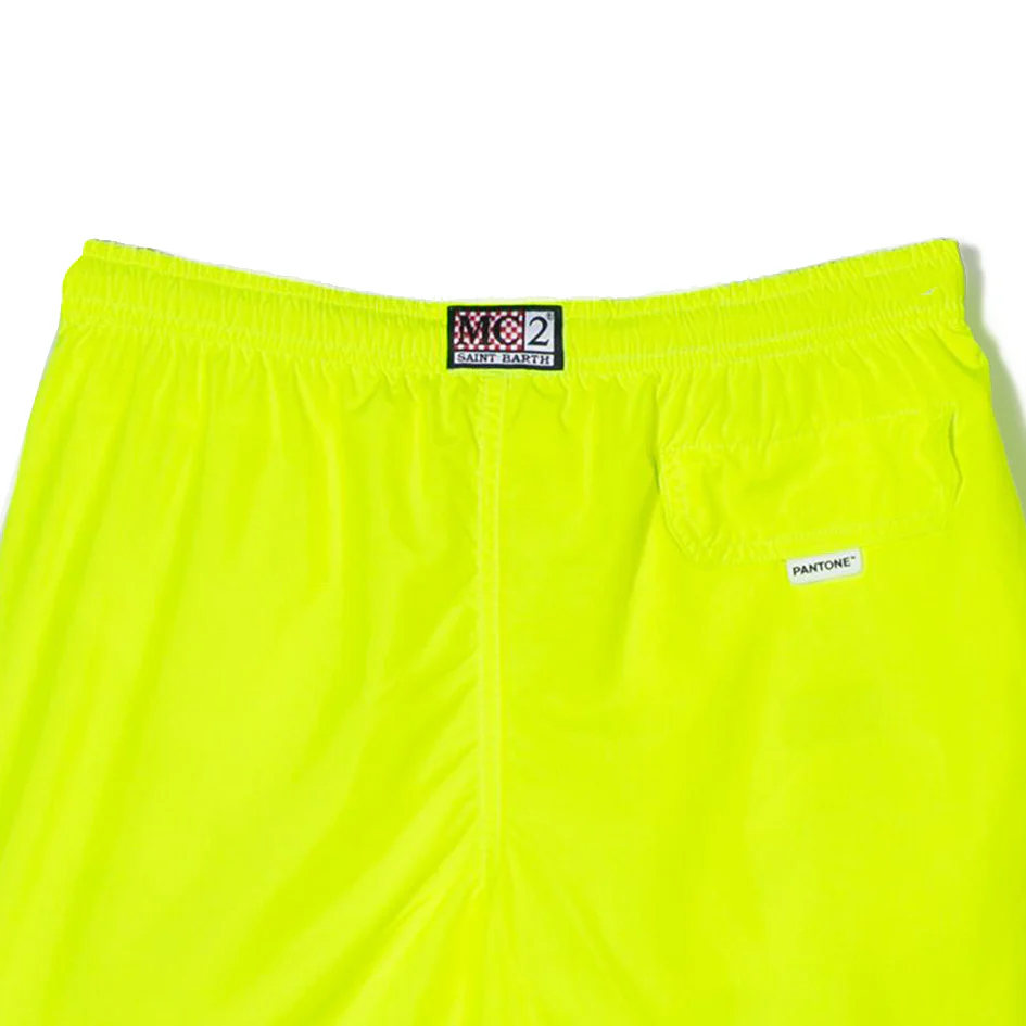 Costume da bagno da bambino giallo fluo | EDIZIONE SPECIALE PANTONE®
