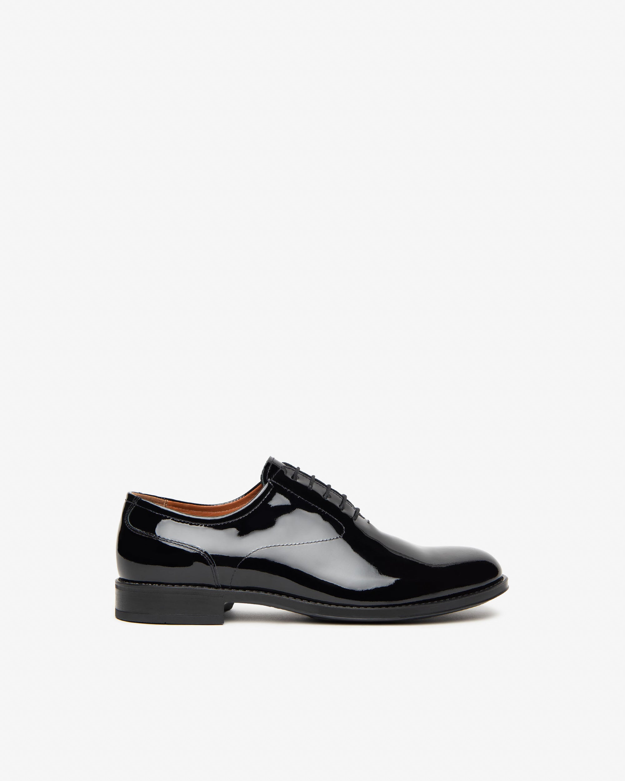 Chaussures à lacets en cuir verni pour hommes