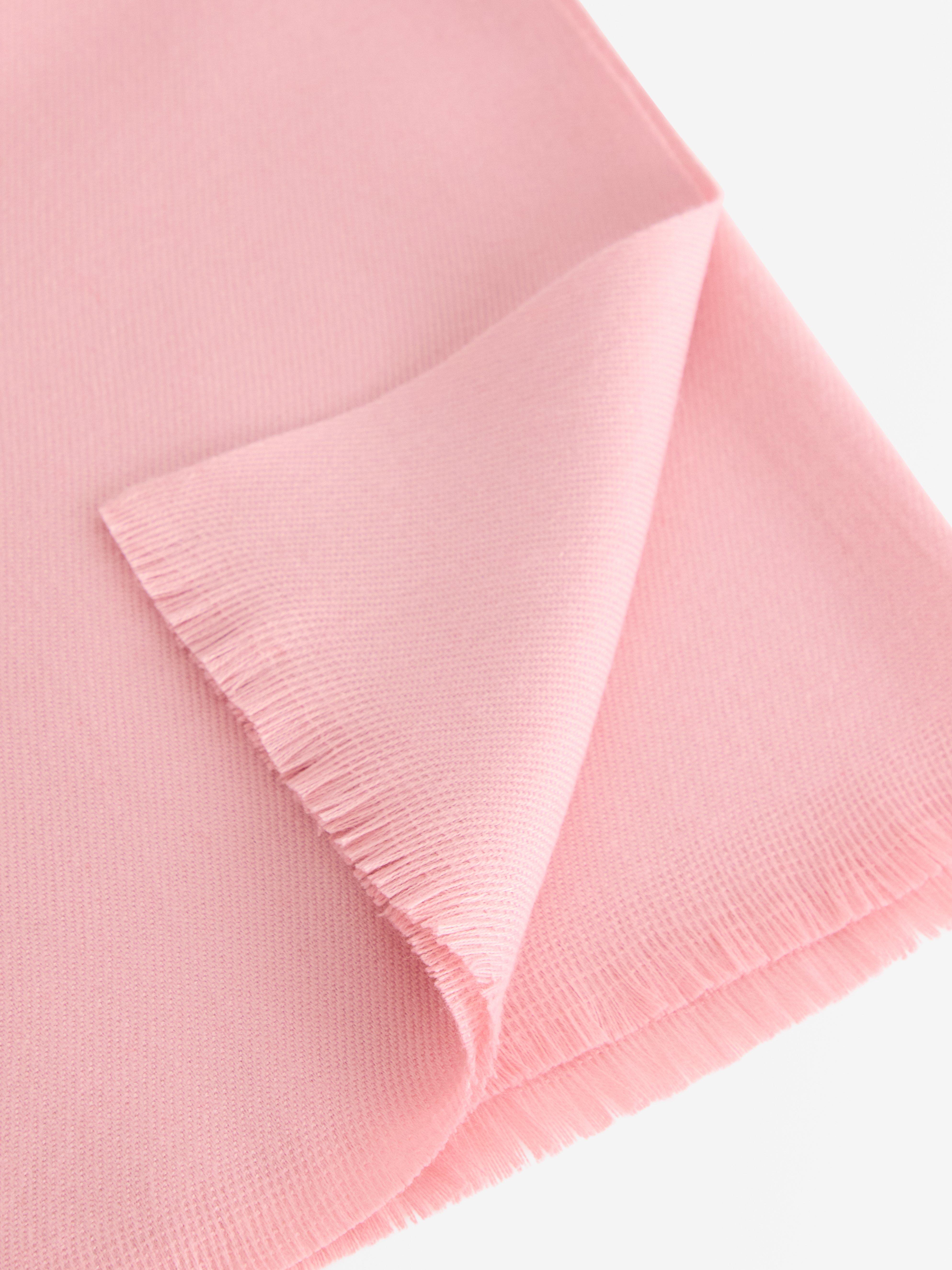 Grande écharpe rose poudré