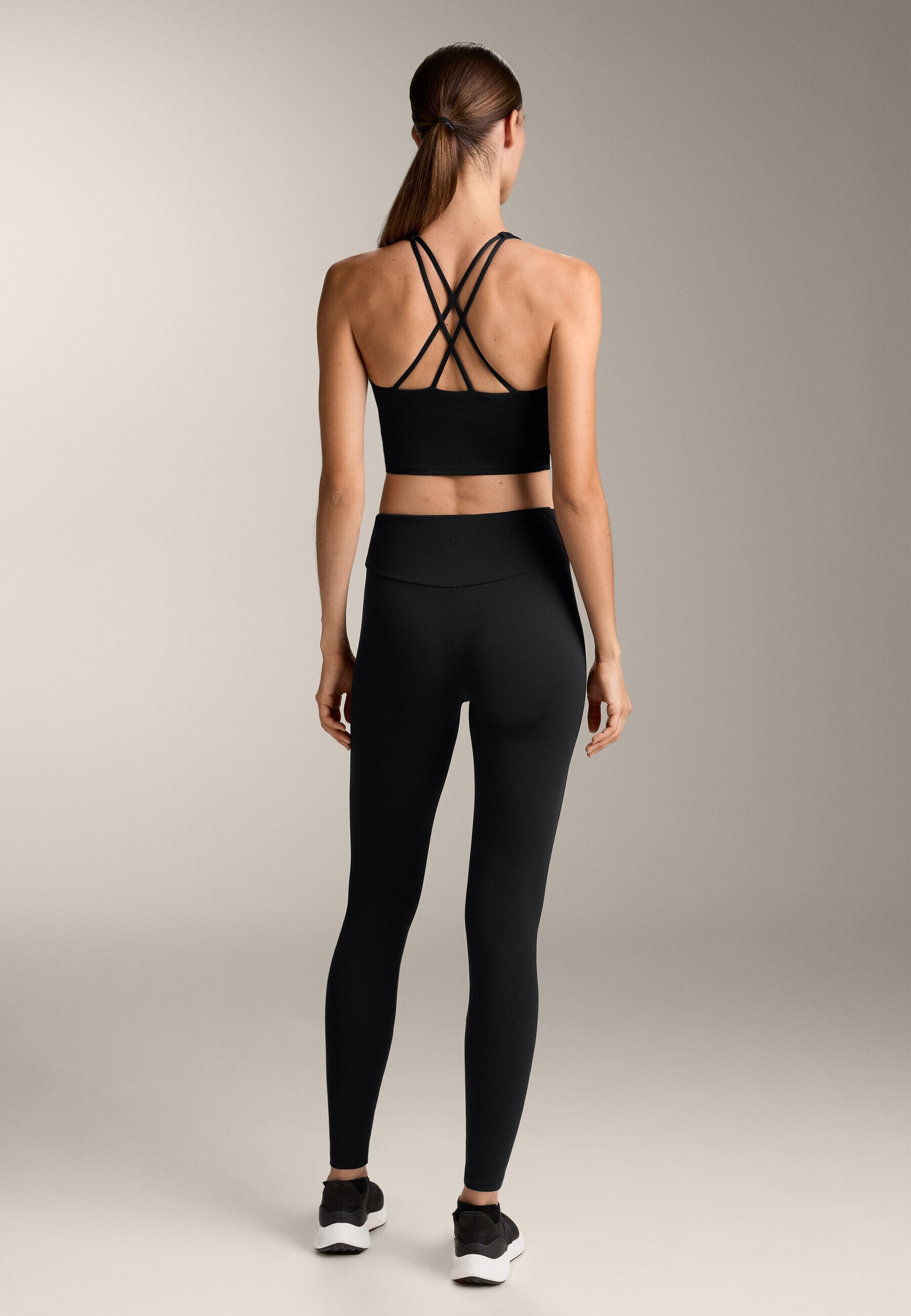 OYSHO COMFORTLUX BANDDEKSEL MET CUPS - Top - zwart