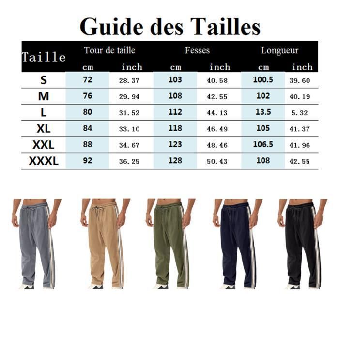 Calça de corrida masculina plus size, calça esportiva masculina de veludo cotelê respirável para corrida e fitness, com bolsos - Azul Marinho