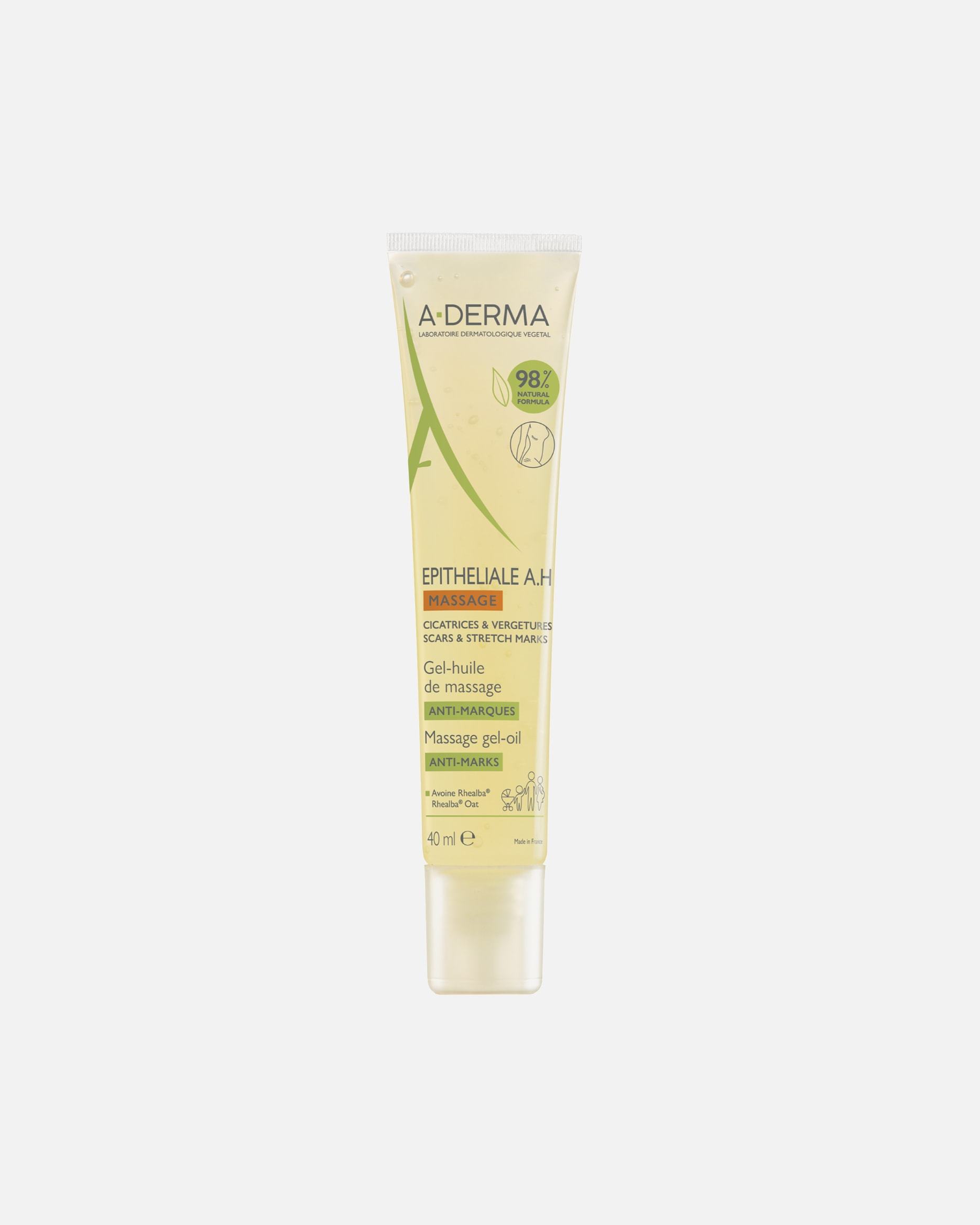 A-DERMA epitēlija ķermeņa eļļa AH masāžas želeja - 40 ml