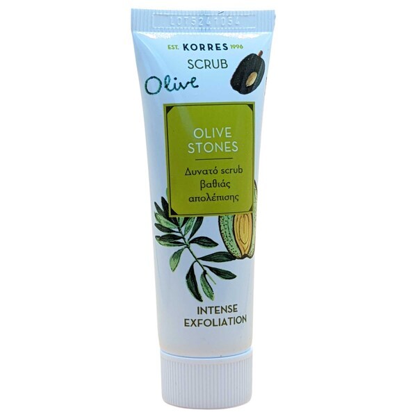 Korres - Scrub viso esfoliante intensivo 18ml con noccioli d'oliva