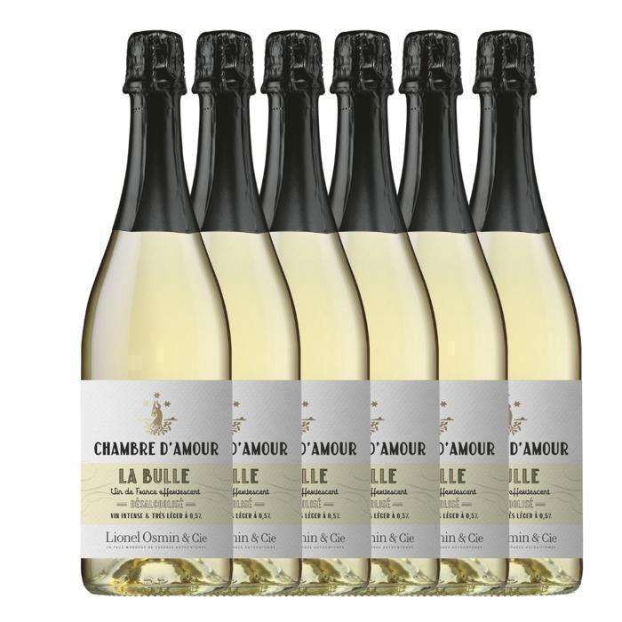 Chambre d'Amour La Bulle 0,5% alcohol - Mousserende wijn - Lionel Osmin & Cie 6-flessen cadeauset