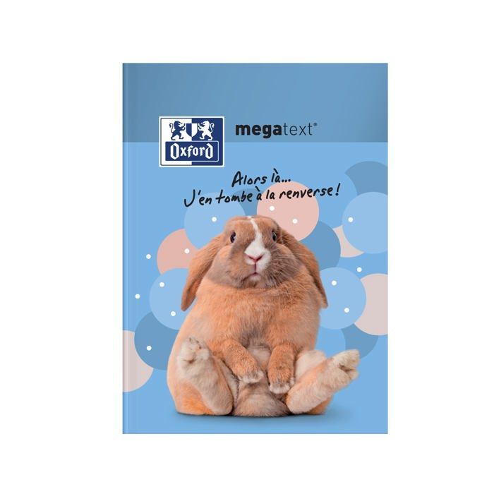 Cahier de texte Oxford - 100770919 - Cahier de textes 2022-2023 Megatext Funny Pets 15x21 224 pages Modele aleatoire