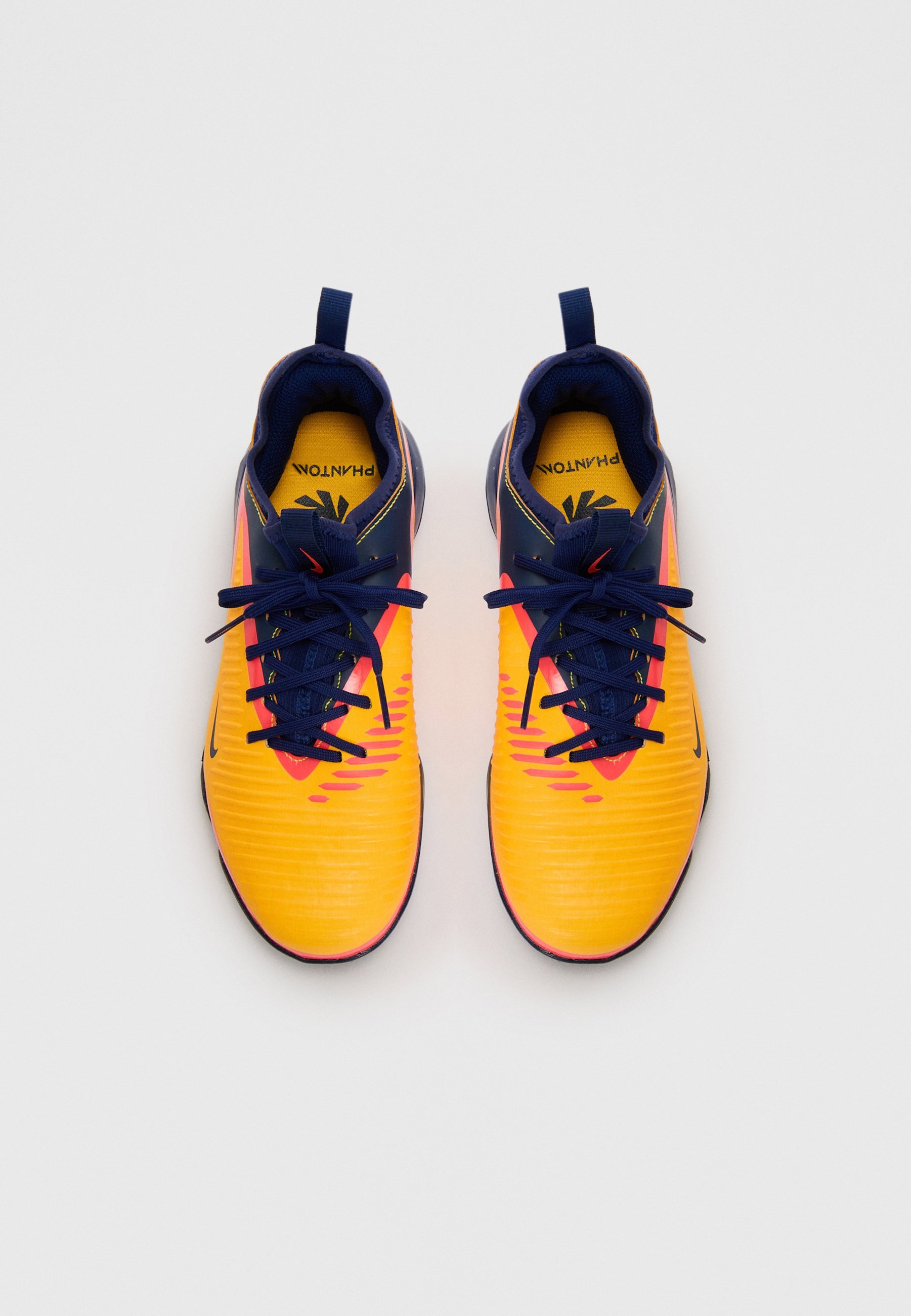 Nike Performance PHANTOM LOW UNISEX - Voetbalschoenen voor kunstgras - laser oranje/citroen venijn/blauw void
