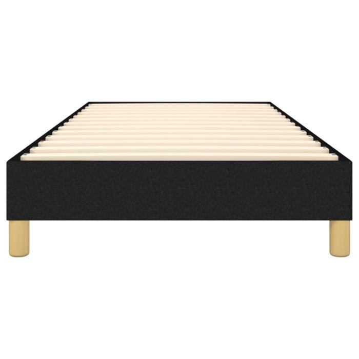 Base de cama de muelles - ESTANK - KO7167 - Negra - 90x190 cm - Tejido 100% poliéster