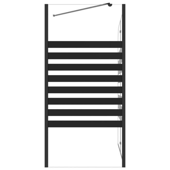 vidaXL Mampara de ducha a rayas, accesorio para bañera de baño, interior, 120x68x130 cm, 151863