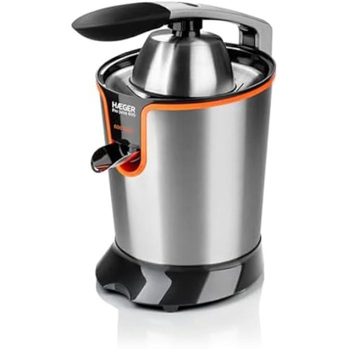 Citruspers - HAEGER - Hag Pro Juice 600 - 600W - Sap persen - 3 jaar garantie