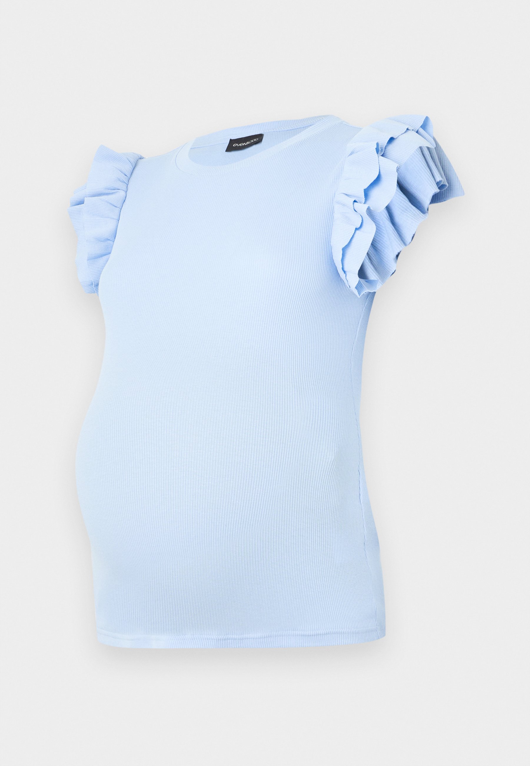 Even&Odd Maternity Basic T-skjorte - lyseblå