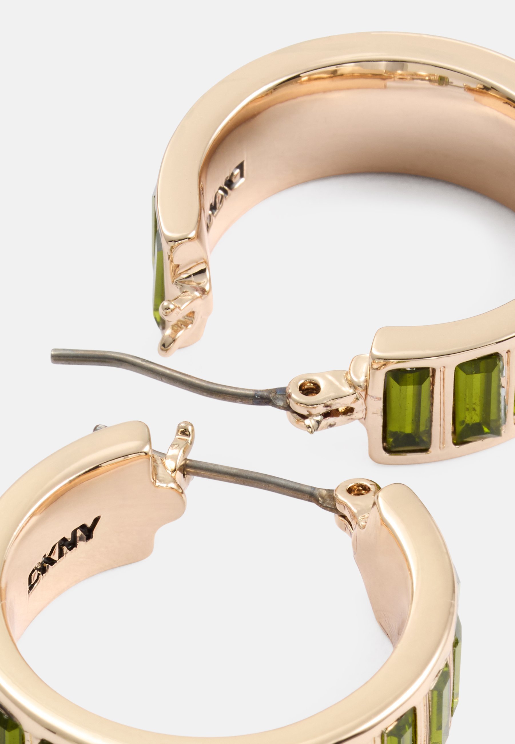 DKNY ADRIA - Oorbellen - goudkleurig/groen