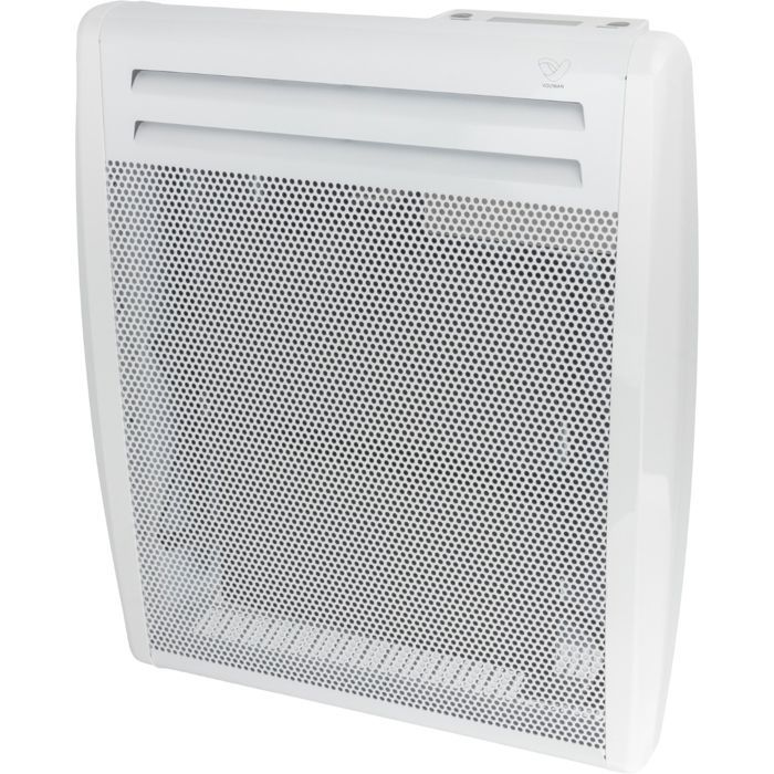 Chauffage électrique rayonnant Blanc 500W - thermostat intégré - Voltman
