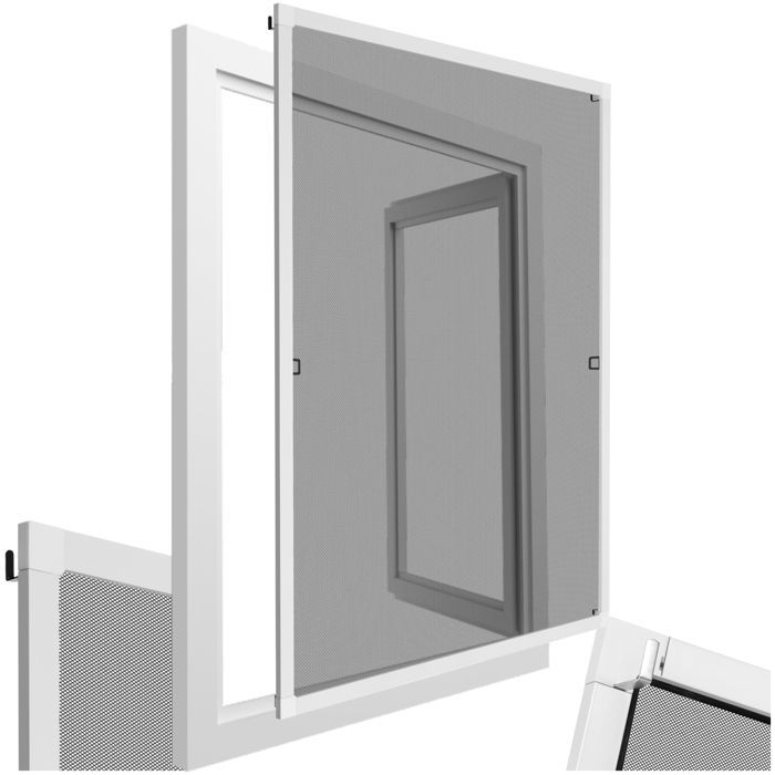Moustiquaire - TECTAKE - Filet anti-insectes en aluminium ajustable, résistant aux intempéries et perméable - 130 x 150 cm