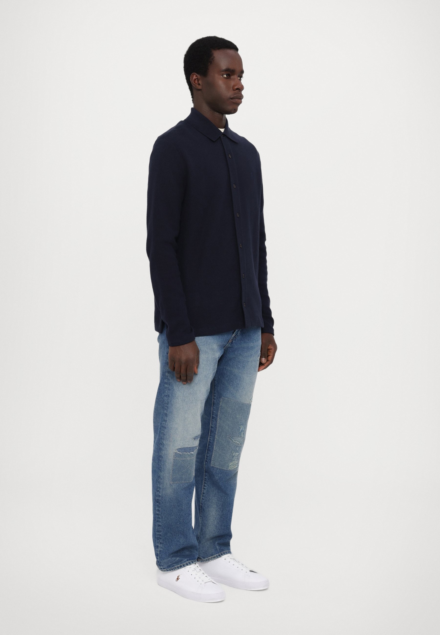 Polo Ralph Lauren vest met lange mouwen - donkerblauw