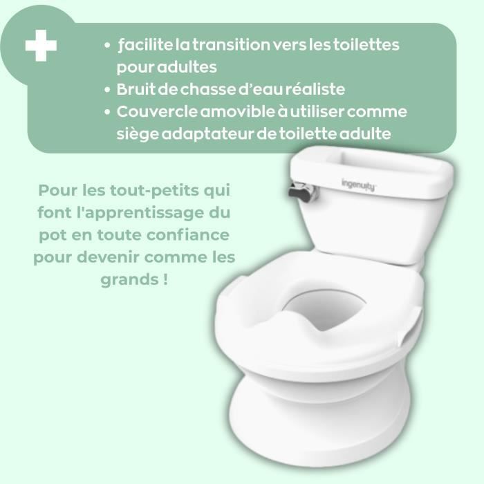 Ingenuity Hvidt Mini Børnetoilet og Sammenklappelig Toiletsædeforhøjer