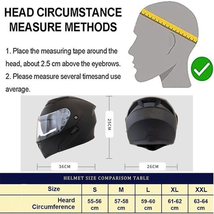 Modulaire Bluetooth-motorhelm, integraalhelm met opklapbaar vizier voor motor en scooter, wit, XL