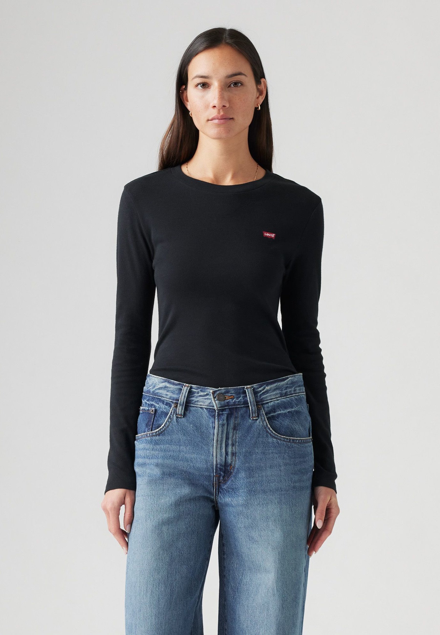 Levi's® ESSENTIAL TEE - Top met lange mouwen - antraciet nacht