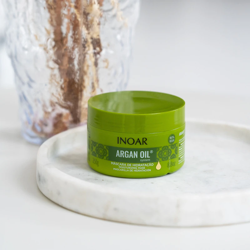 Máscara capilar hidratante e suavizante INOAR Argan Oil System