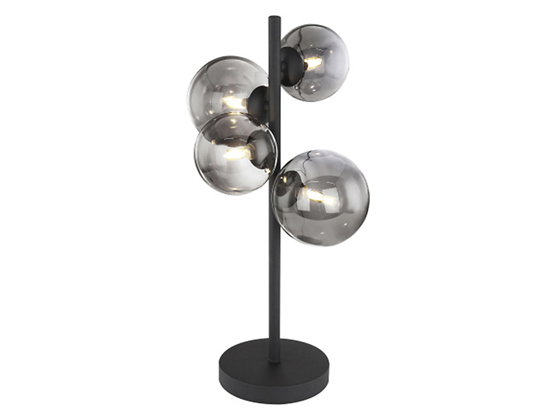 Lampa stołowa Jonda 4-punktowa szklana srebrna