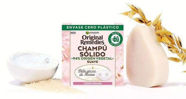 „Delicatesse“ avižinių dribsnių kietasis šampūnas jautriems plaukams Kietieji šampūnai