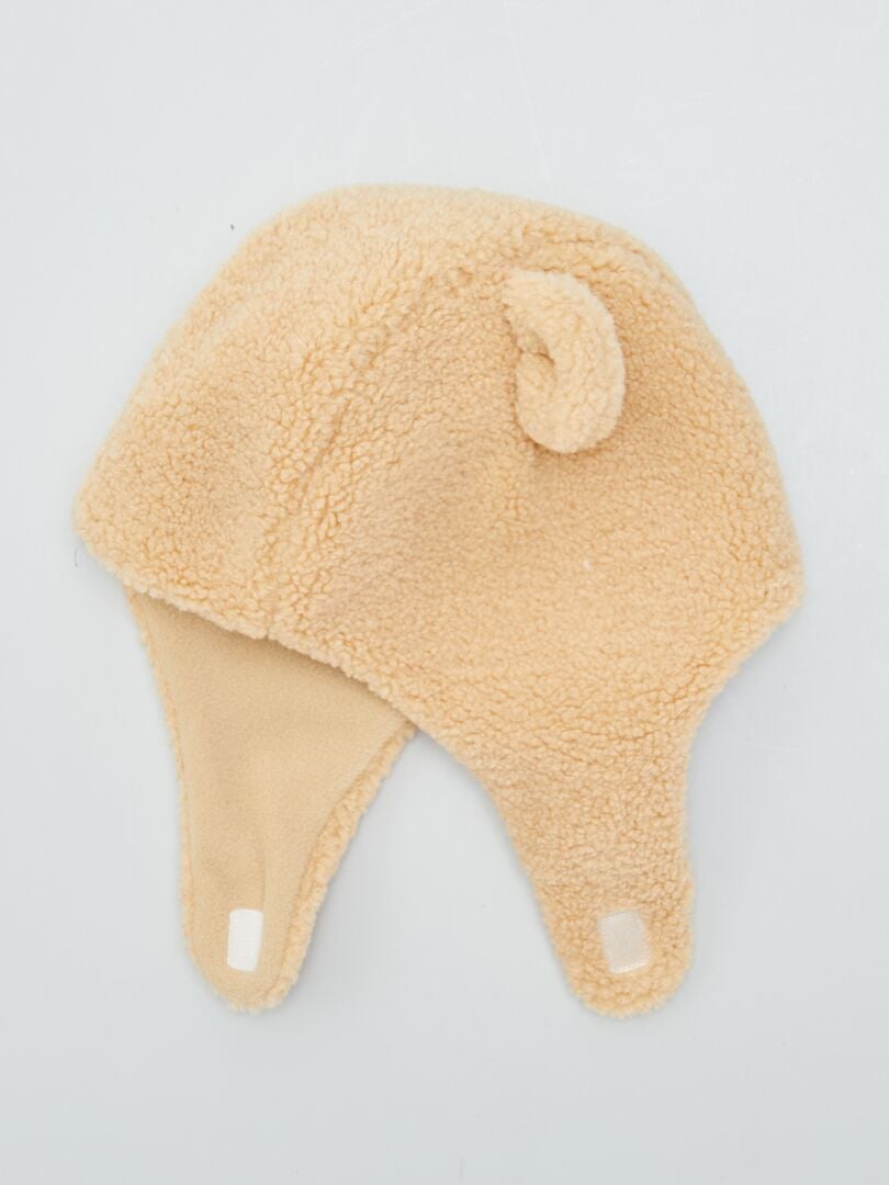 Gorro Sherpa com Orelhas - BEGE