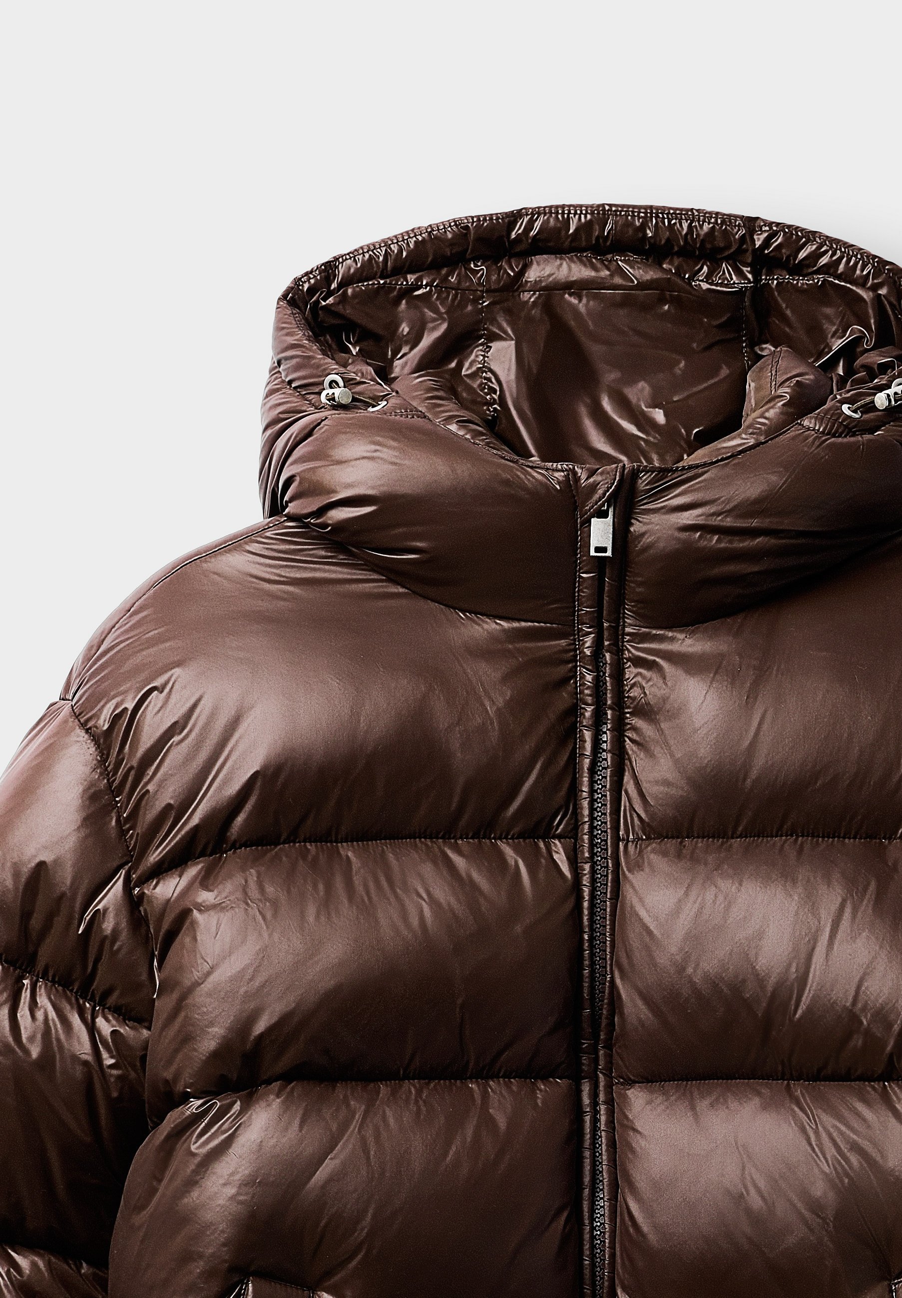 Doudoune brillante Burocs - Veste d'hiver - marron chocolat