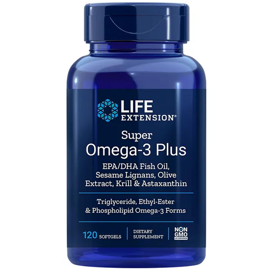 Dzīves pagarināšanas Super Omega-3 Plus