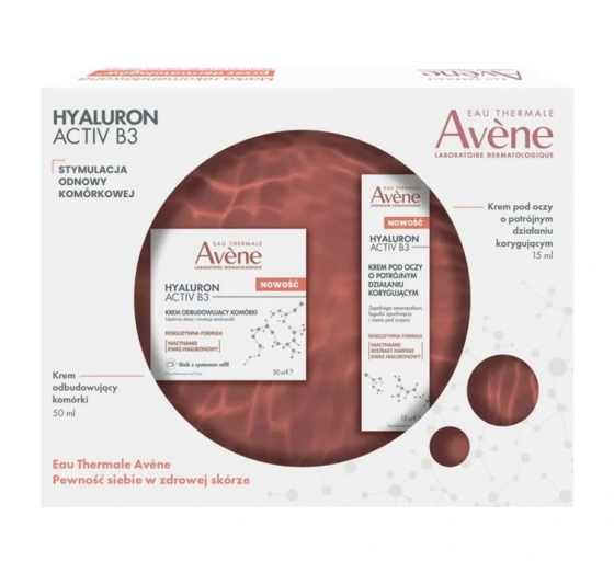 Avène Hyaluron Activ B3 zestaw krem do twarzy 50 ml   krem pod oczy 15 ml