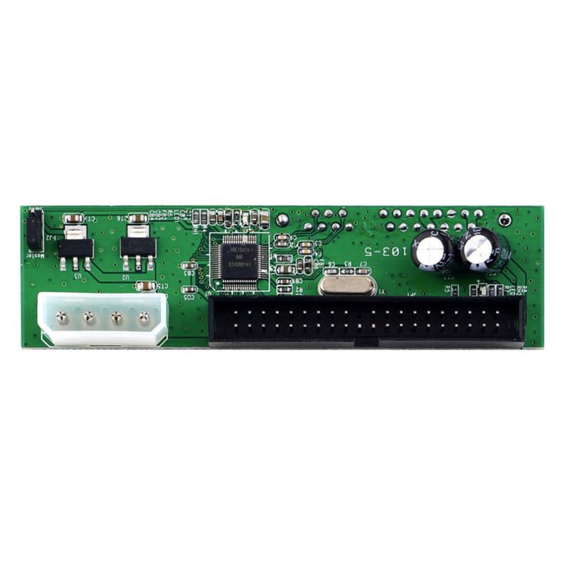 Hochwertiger Green Pata IDE-zu-SATA-Konverter-Adapter (Plug & Play, 7+15 Pins) für 3,5- und 2,5-Zoll-SATA-Festplatten und DVD-Laufwerke