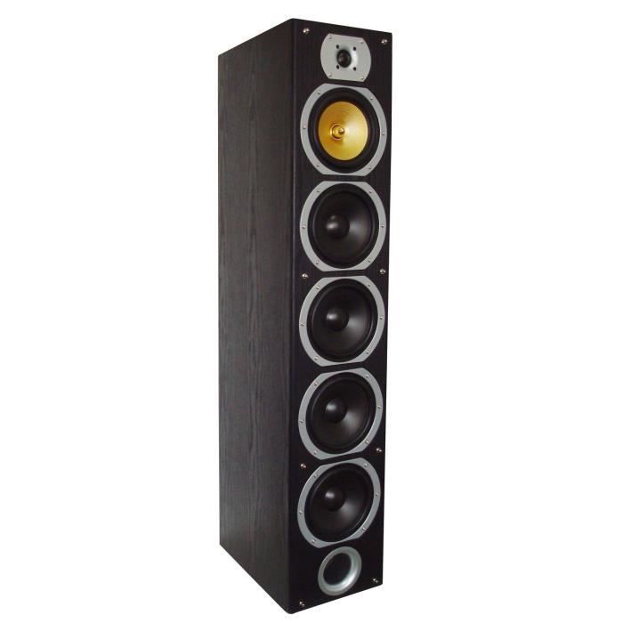 BENG V9B Heimkinosystem 5-Lautsprecher-Set (2x Standlautsprecher, 2x Satellitenlautsprecher, 1x Center-Lautsprecher) – Schwarz